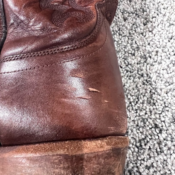 Old West Men’s Brown Genuine Leather Classic Western Boots Size US 11.5 D - Picture 6 of 14